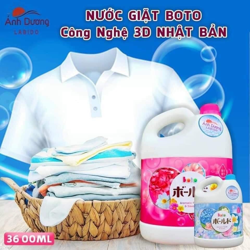 Nước sữa giặt boto công nghệ nhật bản can 3,6l - sạch ngát hương thơm mát dài lâu