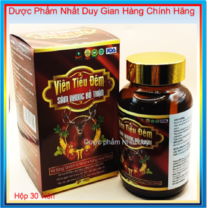 Viên tiểu đêm sâm nhung bổ thận. giúp bổ thận, giảm tiểu đêm, tiểu rắt, tiểu không tự chủ. dược phẩm nhất duy