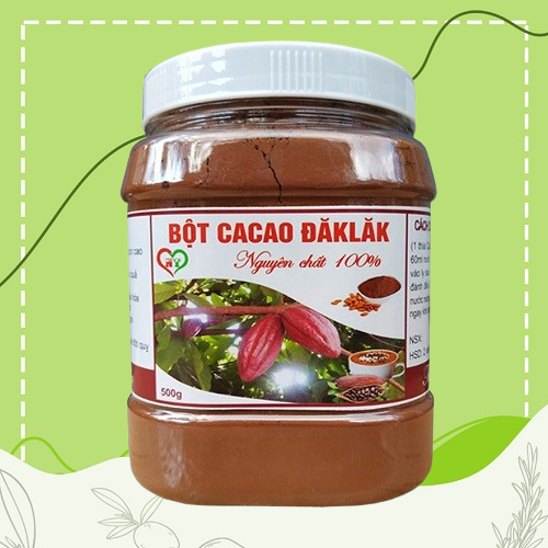 500g cacao đăk lăk nguyên chất 100%