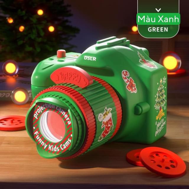 Đồ chơi máy ảnh chiếu hình flash chủ đề noel giáng sinh, quàn tặng noel giáng sinh cho các bé