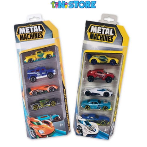 Bộ đồ chơi 5 xe đua tốc độ Zuru Metal Machines 3 inch