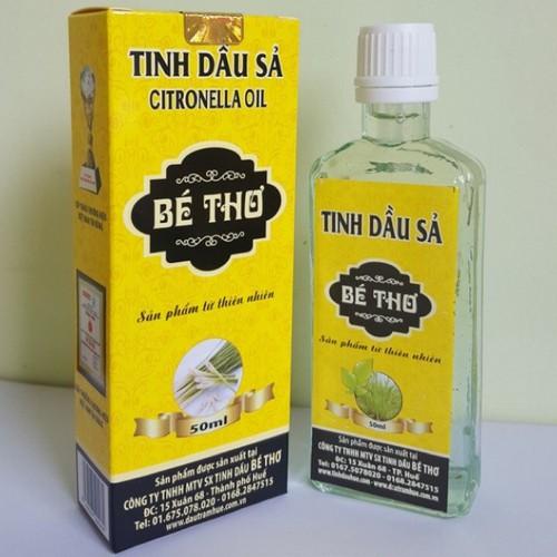 Combo 2 chai tinh dầu sả đuổi muỗi hiệu qủa an toàn hiệu bé thơ chai 50ml