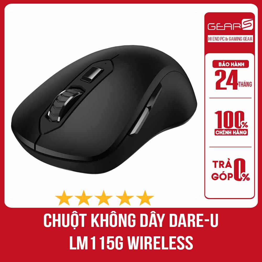 Chuột dare-u lm115g wireless - bảo hành chính hãng 24 tháng
