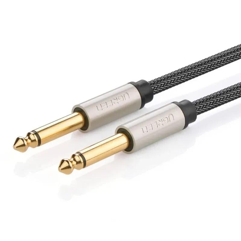Ugreen 40810 1.5m màu đen cáp âm thanh 2 đầu 6.5mm dương cao cấp av128