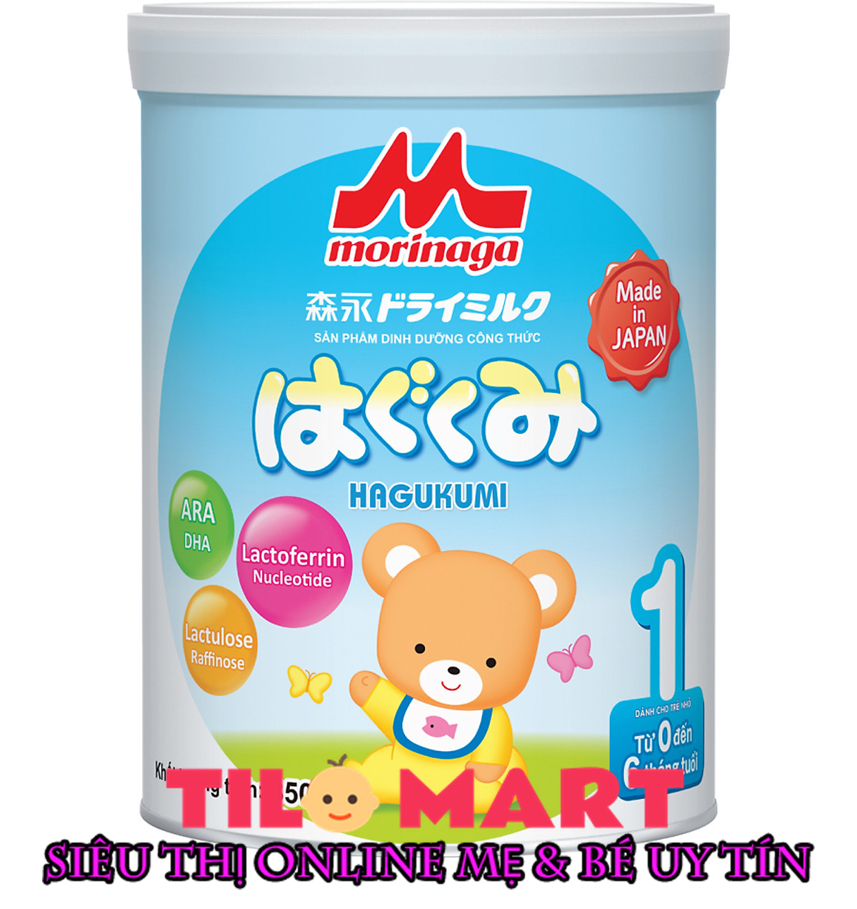 [HCM]Sữa Morinaga số 1 Hagukumi 320g/850g nhập khẩu từ Nhật (tách quai đổi quà)