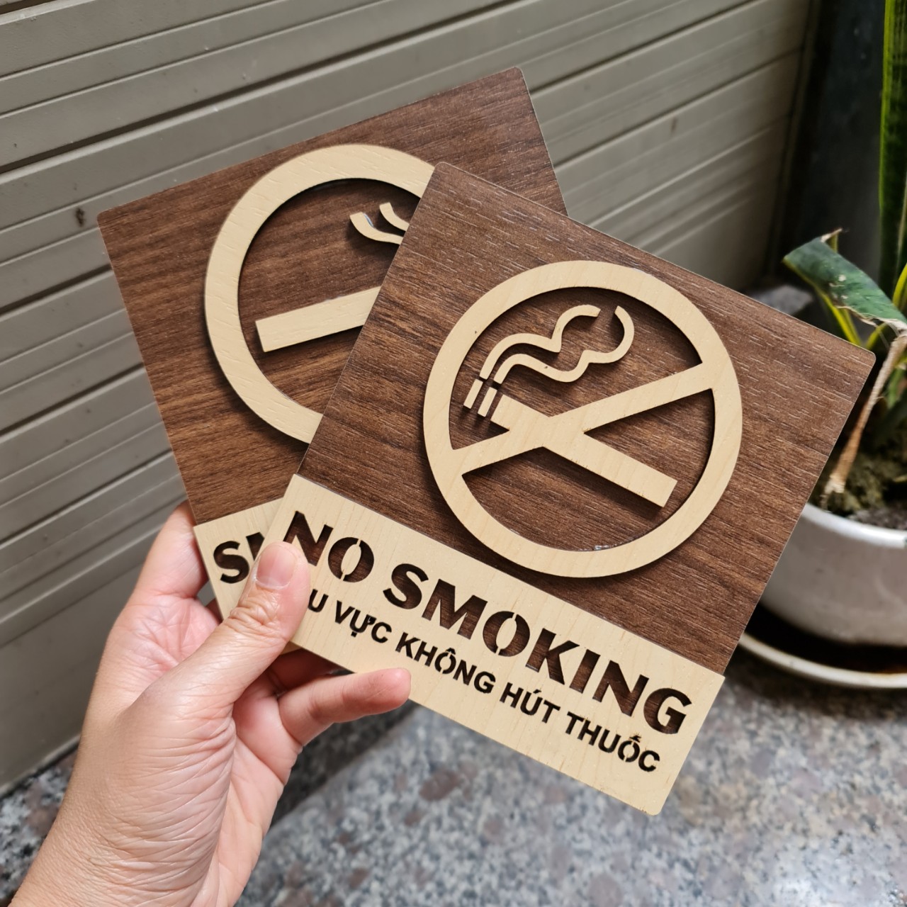 Biển báo No smoking, bảng không hút thuốc, khu vực hút thuốc giá rẻ.
