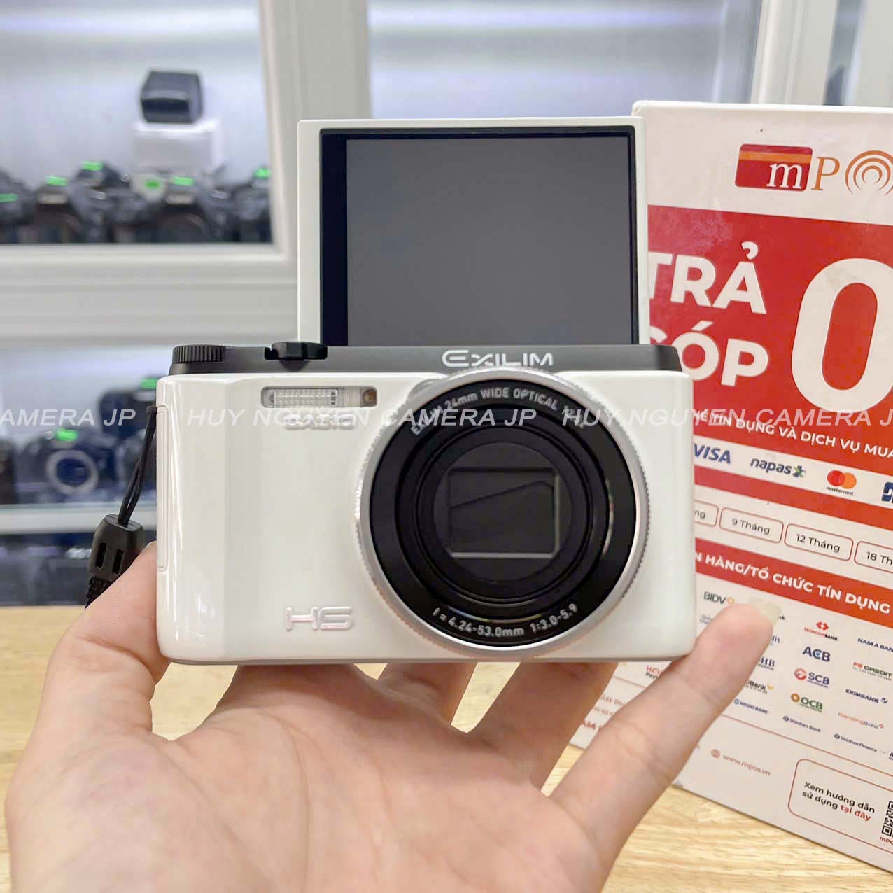Máy ảnh Casio FC300S WIFI rất đẹp .16.1 Megapixel, Có mịn da trắng hồng.Quay phim Full HD 1080p, Casio Exilim EX-FC300S