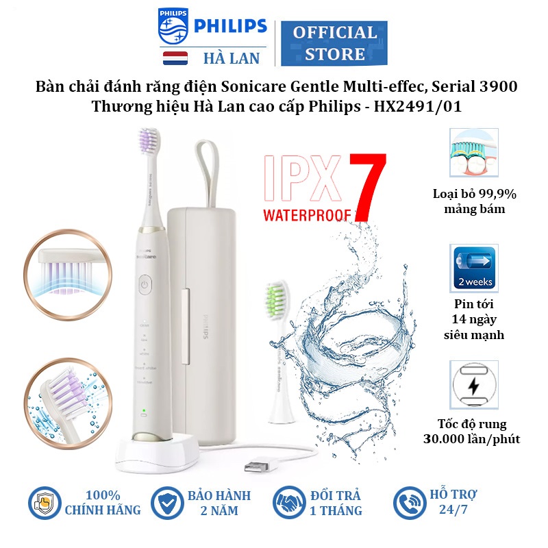 Philips Sonicare hx2491 01 electric toothbrush-authentic 2 years warranty