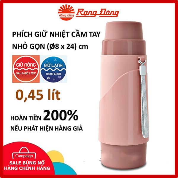 Phích nước cầm tay rd-04528.n2 tiện dụng 0,45l, rạng đông