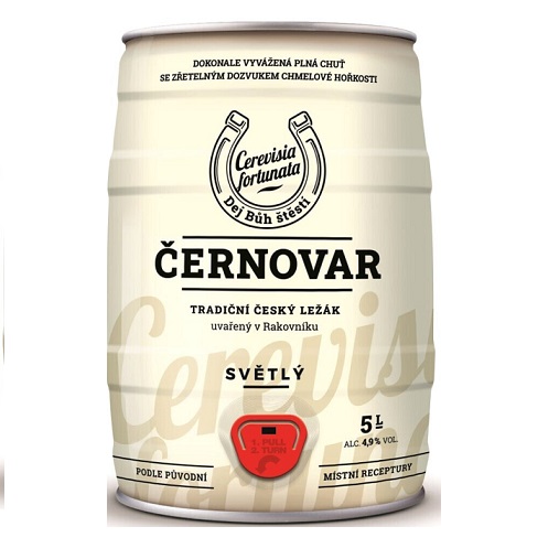 Bia cernovar lager 4.9% tiệp – bom 5 lít