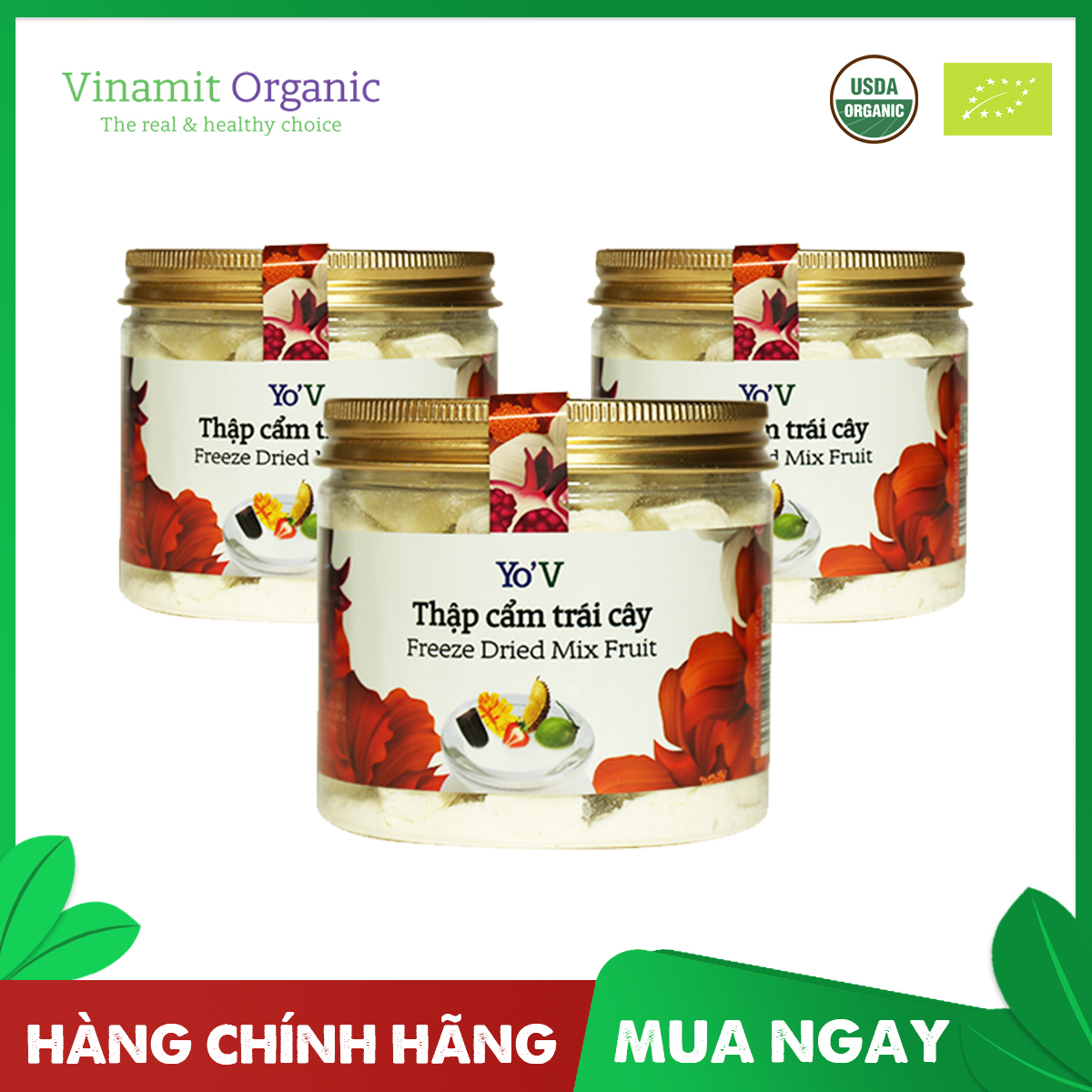 Sữa chua sấy YoV VINAMIT THẬP CẨM 60g