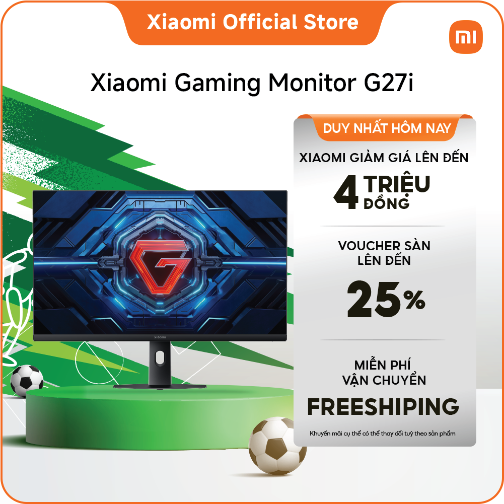 Xiaomi Gaming Monitor G27i LCD IPS nhanh | Tốc độ làm mới cao 165Hz | GTG 1ms