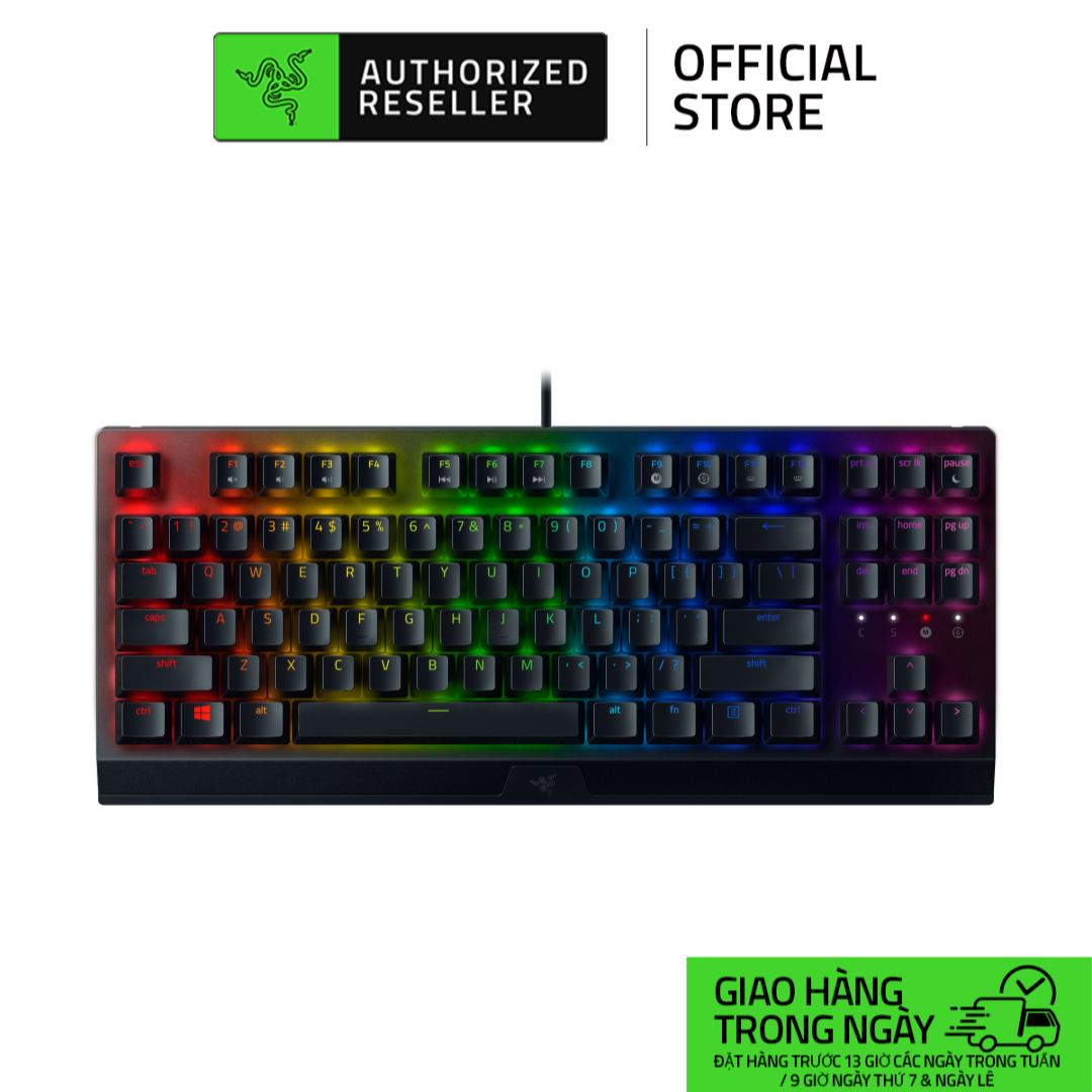 Bàn Phím Razer BlackWidow V3 Tenkeyless | Phím Cơ | Kết Nối Dây | Keycap ABS | 87 Phím | Led RGB 16.7M màu
