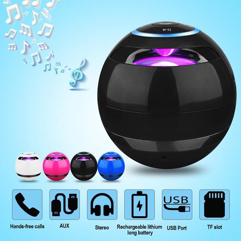 Loa mini trứng a18 bluetooth 360 di động quả cầu tròn hỗ trợ cắm thẻ nhớ độc đáo bảo hành 1 đổi 1 toàn quốc