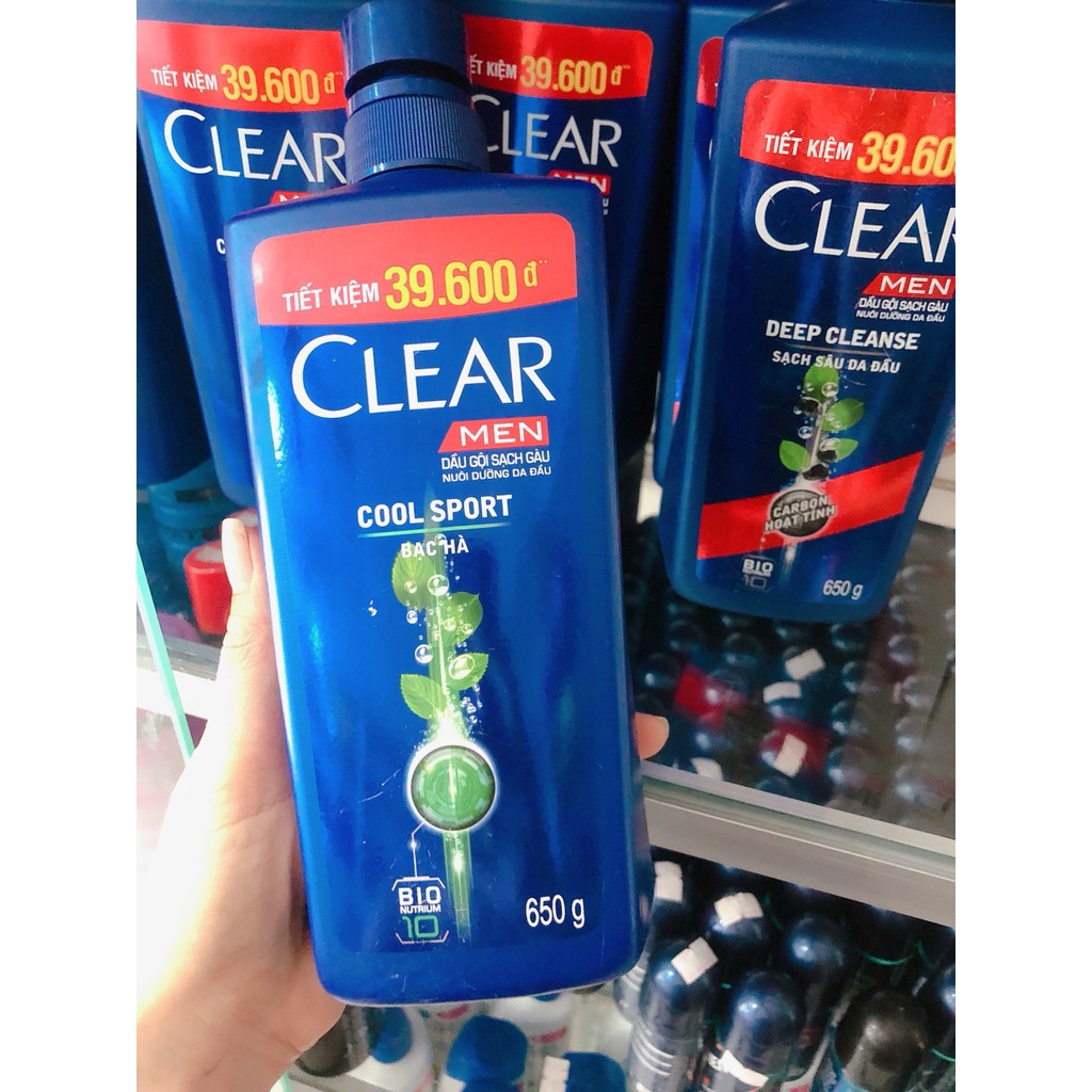 Dầu gội sạch gàu Clear Men sạch sâu da đầu mát lạnh, cam kết hàng đúng mô tả, chất lượng đảm bảo an toàn đến sức khỏe người sử dụng