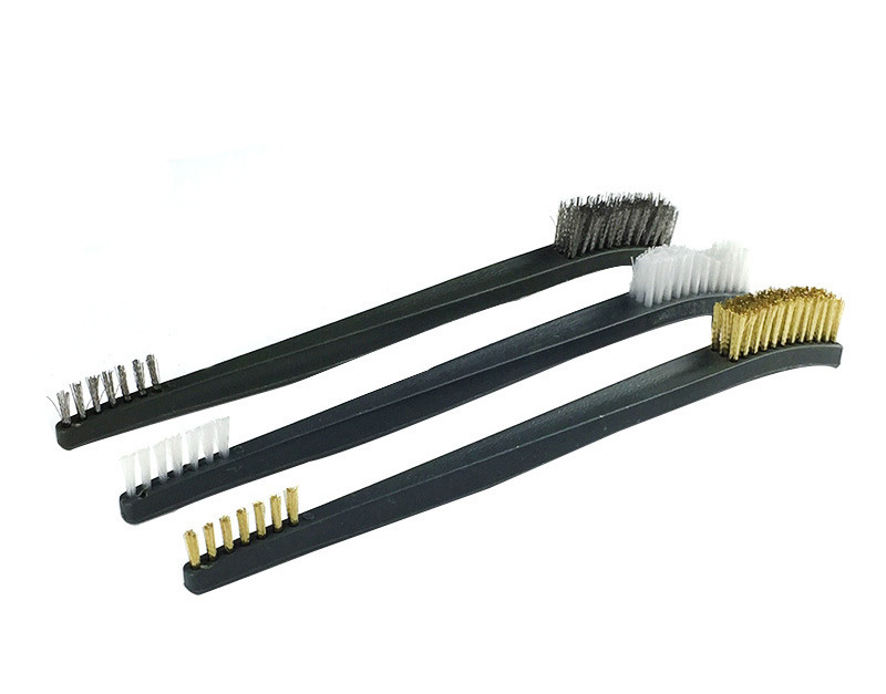 Bộ 3 bàn chải 2 đầu đa năng bàn chải vệ sinh 2 đầu 17cm