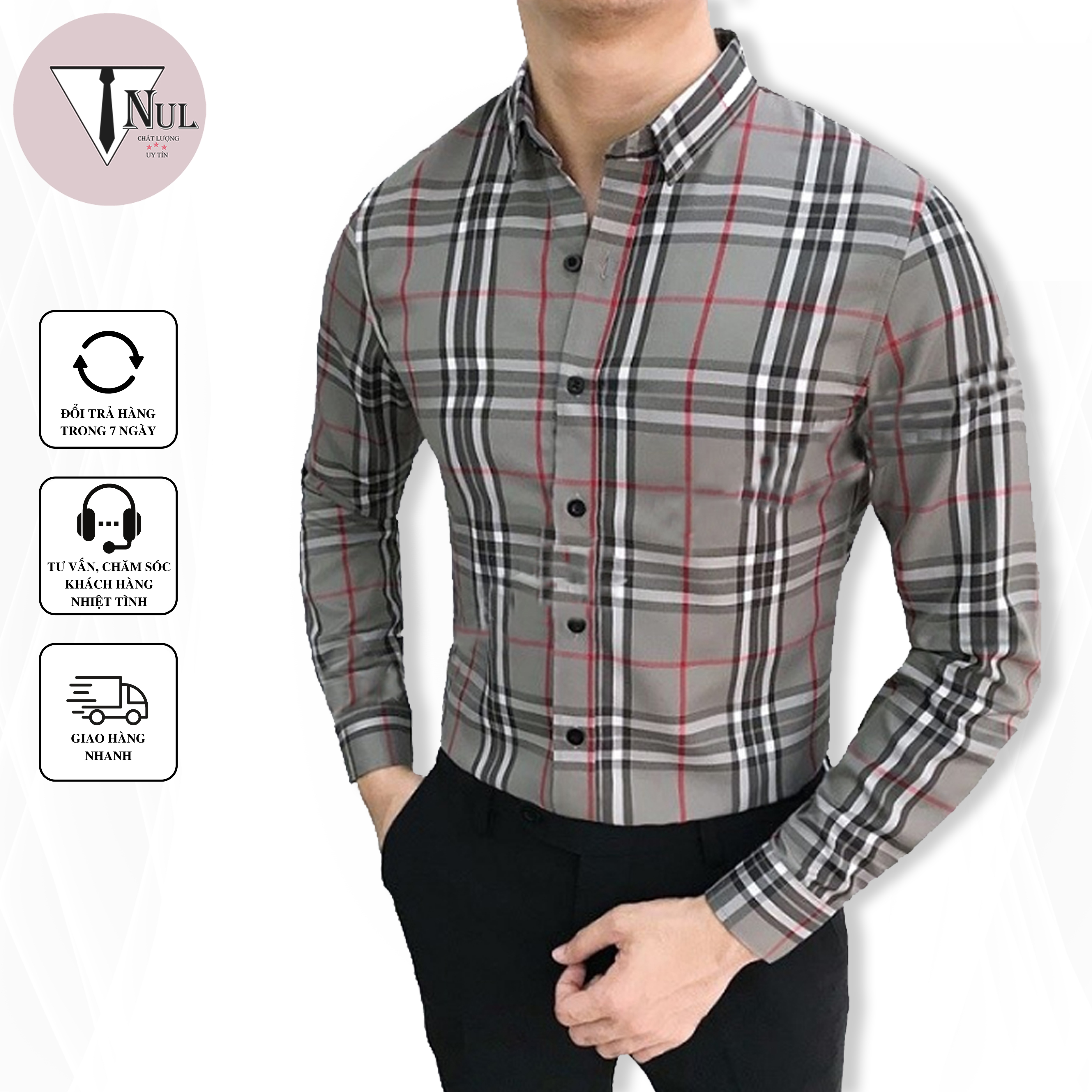 Áo sơ mi - Áo sơ mi nam kẻ caro BBR - Áo sơ mi cao cấp, phong cách trẻ trung, lịch lãm, chất vải đẹp, mềm mịn thoáng mát