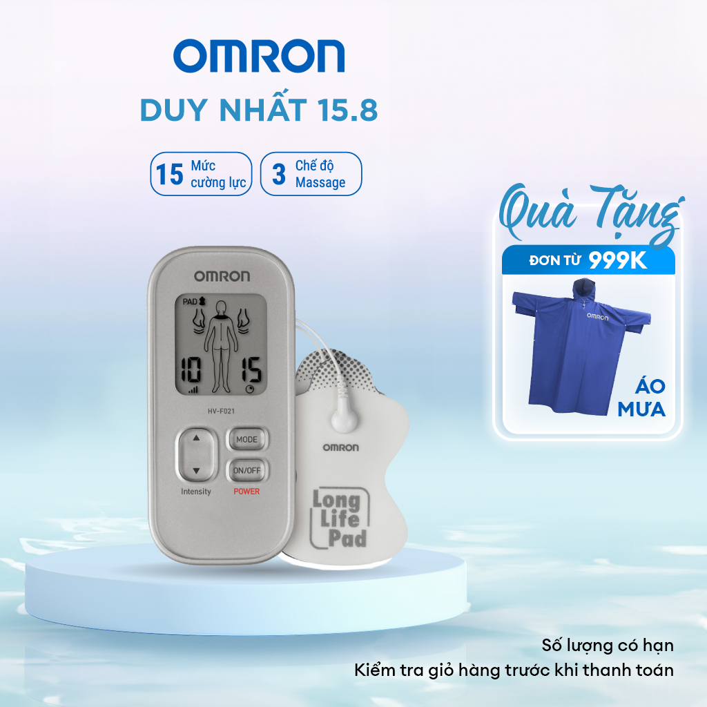 Máy Massage Xung Điện OMRON HV-F021 - Chứng Minh Lâm Sàng Giảm Đau Cơ & Khớp