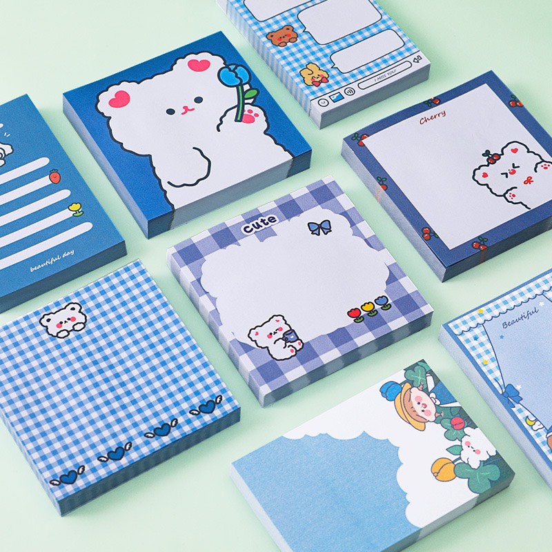 Combo 2 xấp giấy note gấu dễ thương giá rẻ (160 tờ) , Sticker dễ thương hình gấu cute , giấy note hình con gấu dễ thương , giấy note gấu dễ thương giá tốt - Phát Huy Hoàng
