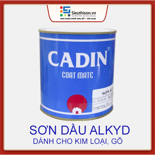 SƠN DẦU ALKYD CADIN ( Lon 0.8L ) sơn cho Kim Loại, Gỗ