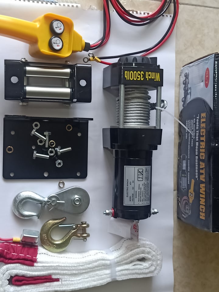 tời điện , tời điện 12v trọng tải kéo 1590kg