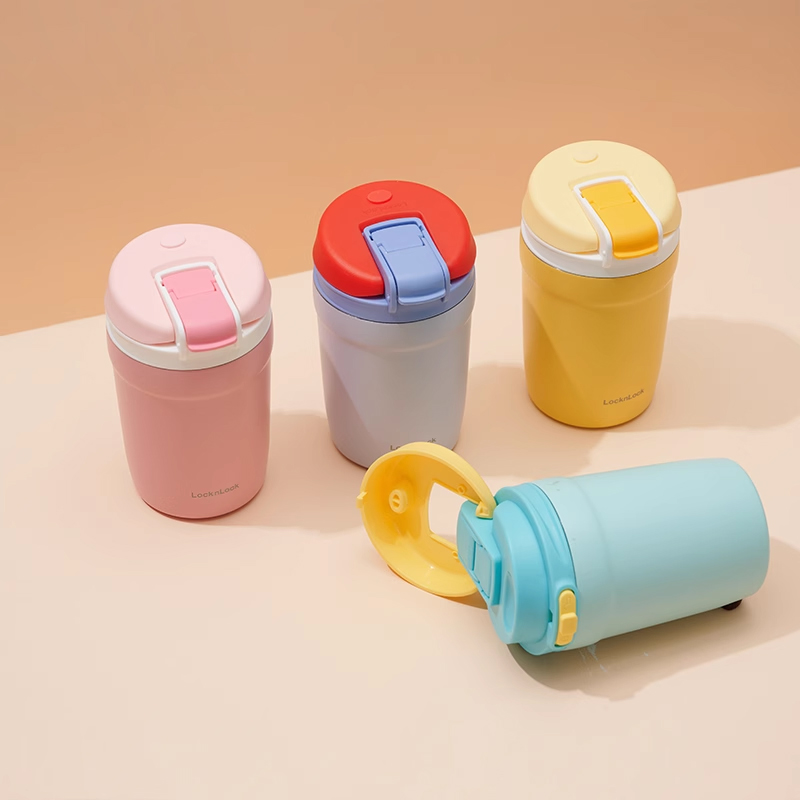 LHC3276 - Bình giữ nhiệt LocknLock Dual one touch tumbler 320ml - Màu tím
