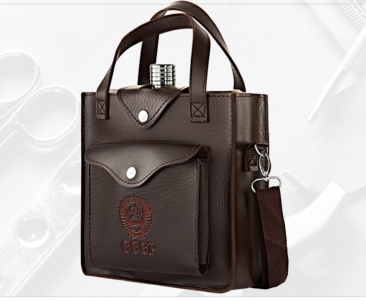Bình inox đựng rươu CCCP logo vàng cao cấp 3 lít