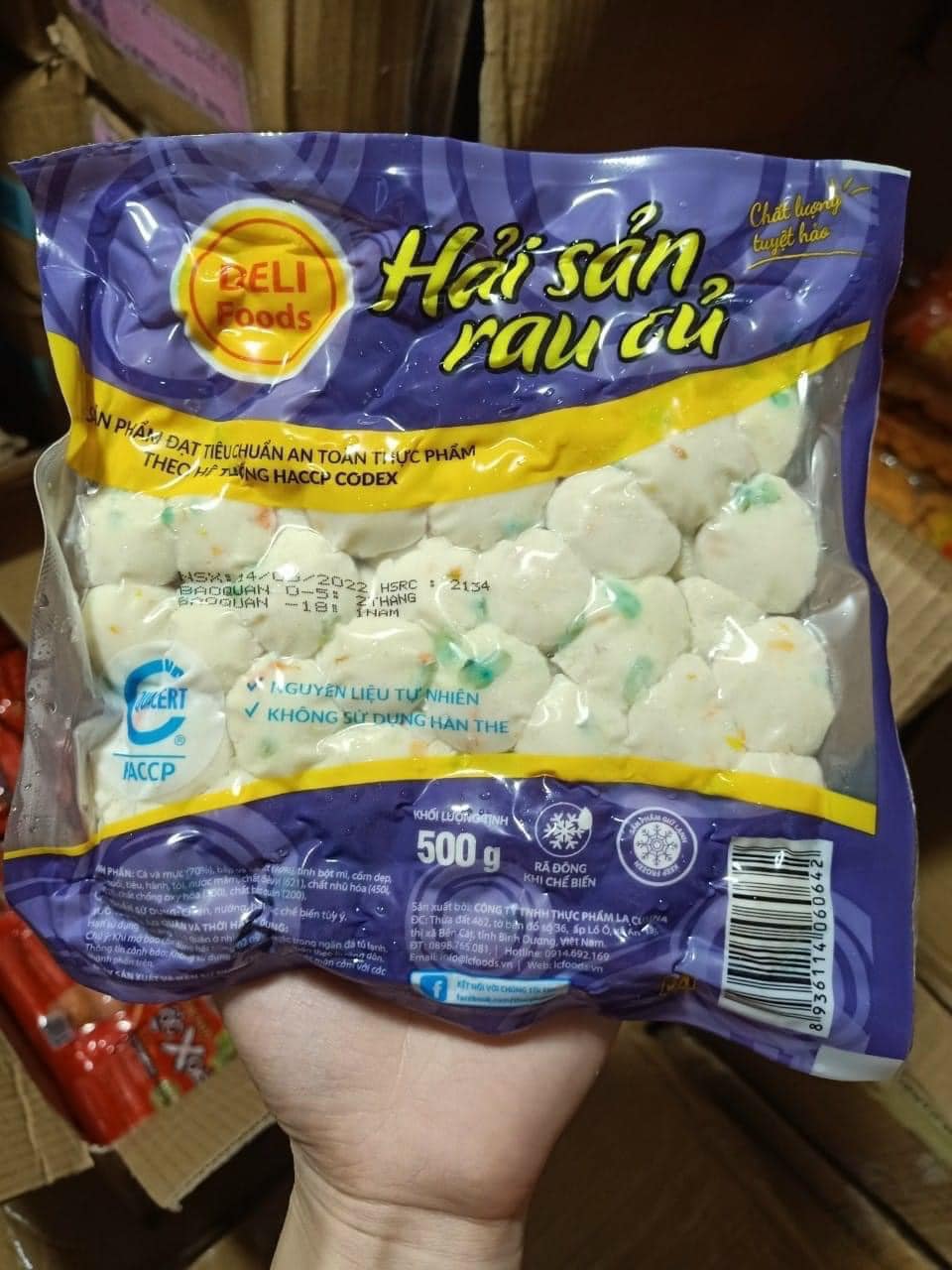 Rau củ Viên 500g lacusina viên chiên,thả lẩu siêu ngon