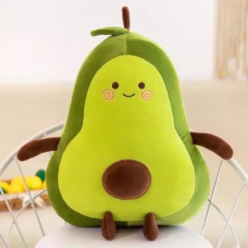 [HCM] GẤU BÔNG TRÁI BƠ -  TRÁI ĐẦO - Siêu Mềm Mịn dễ thương - siêu cute - vải miniso cao cấp co dãn 4 chiều- gaubong268