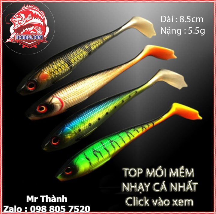 Mồi mềm NFF Xanh tiger chính hãng