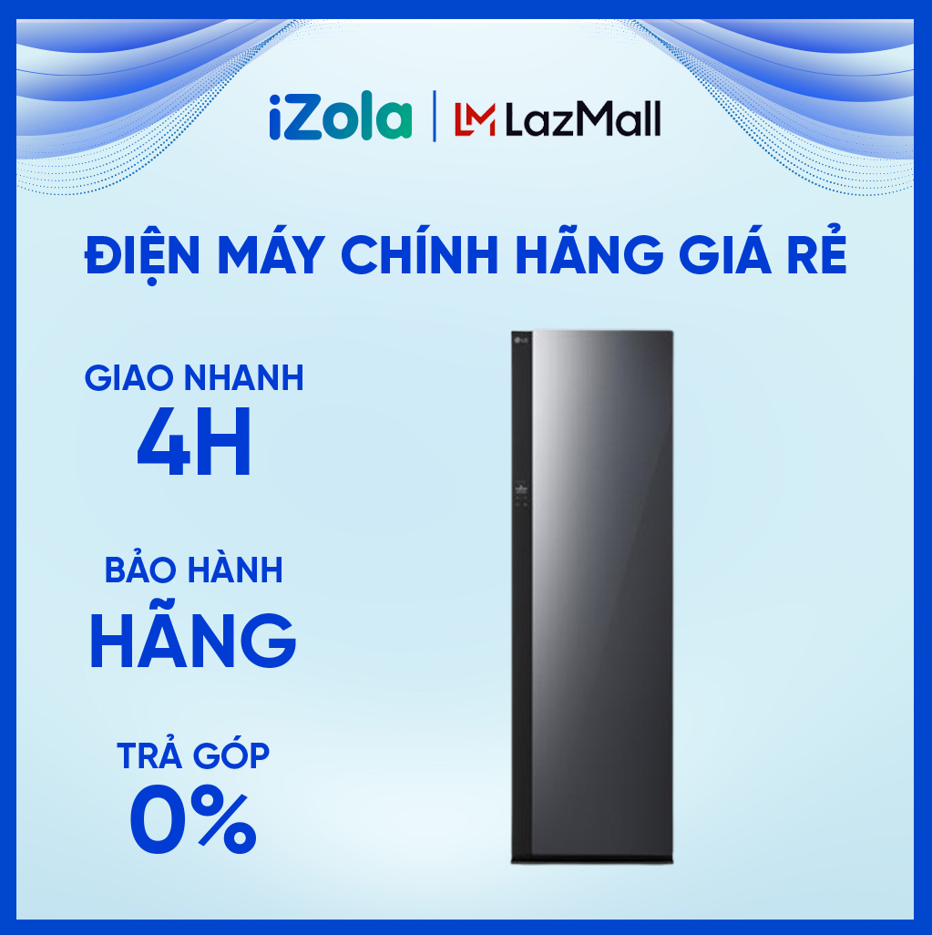 [GIAO TẠI HCM] Tủ chăm sóc quần áo thông minh LG Styler Inverter 5 móc SC5GMR80H - Tạo và giữ nếp ly quần tây, Hệ thống AutoFresh System, Chẩn đoán lỗi Smart Diagnosis