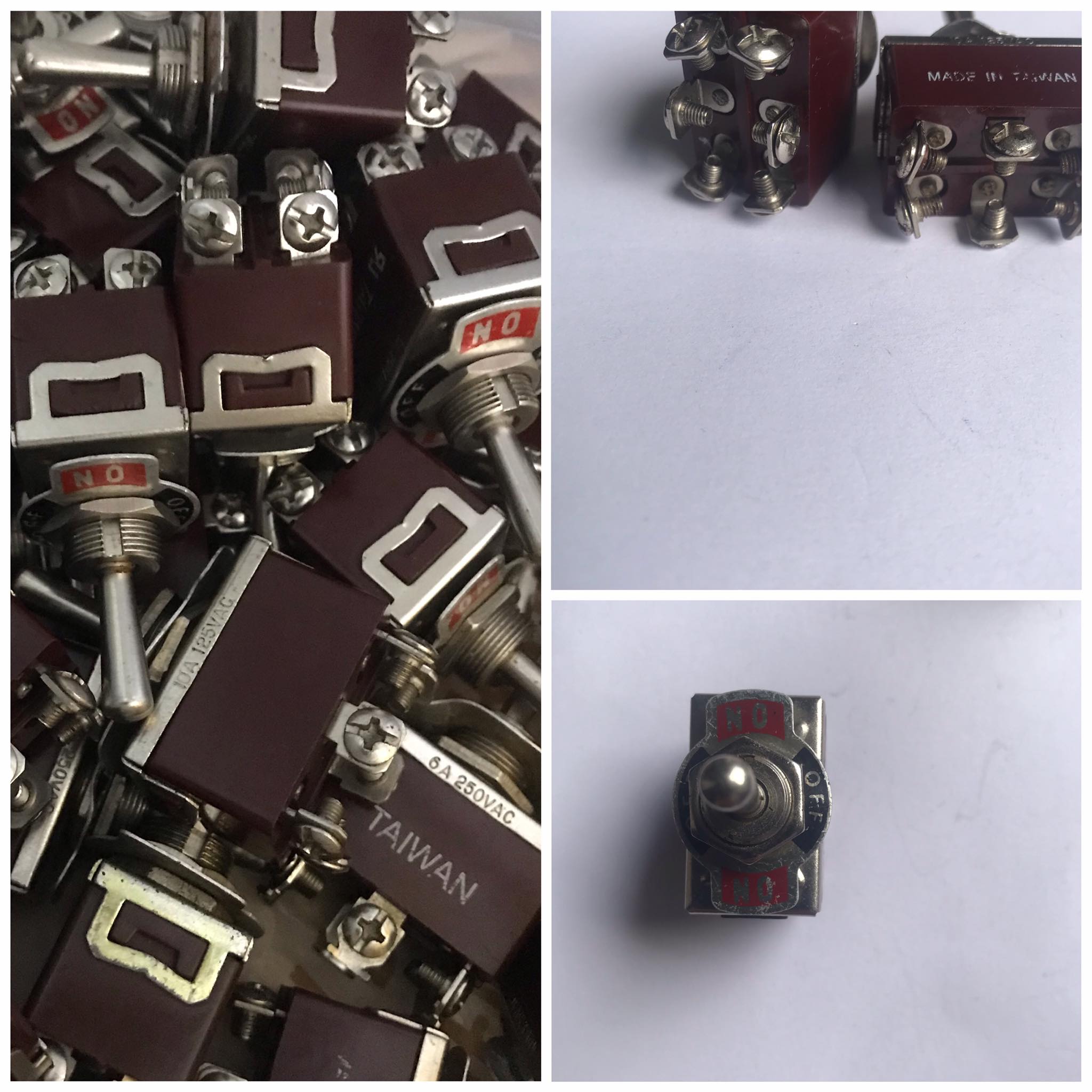 2 công tắc gạt, công tắc On/Off/On, công tắc đảo chiều, công tắc 3 vị trí 6 chân NT6