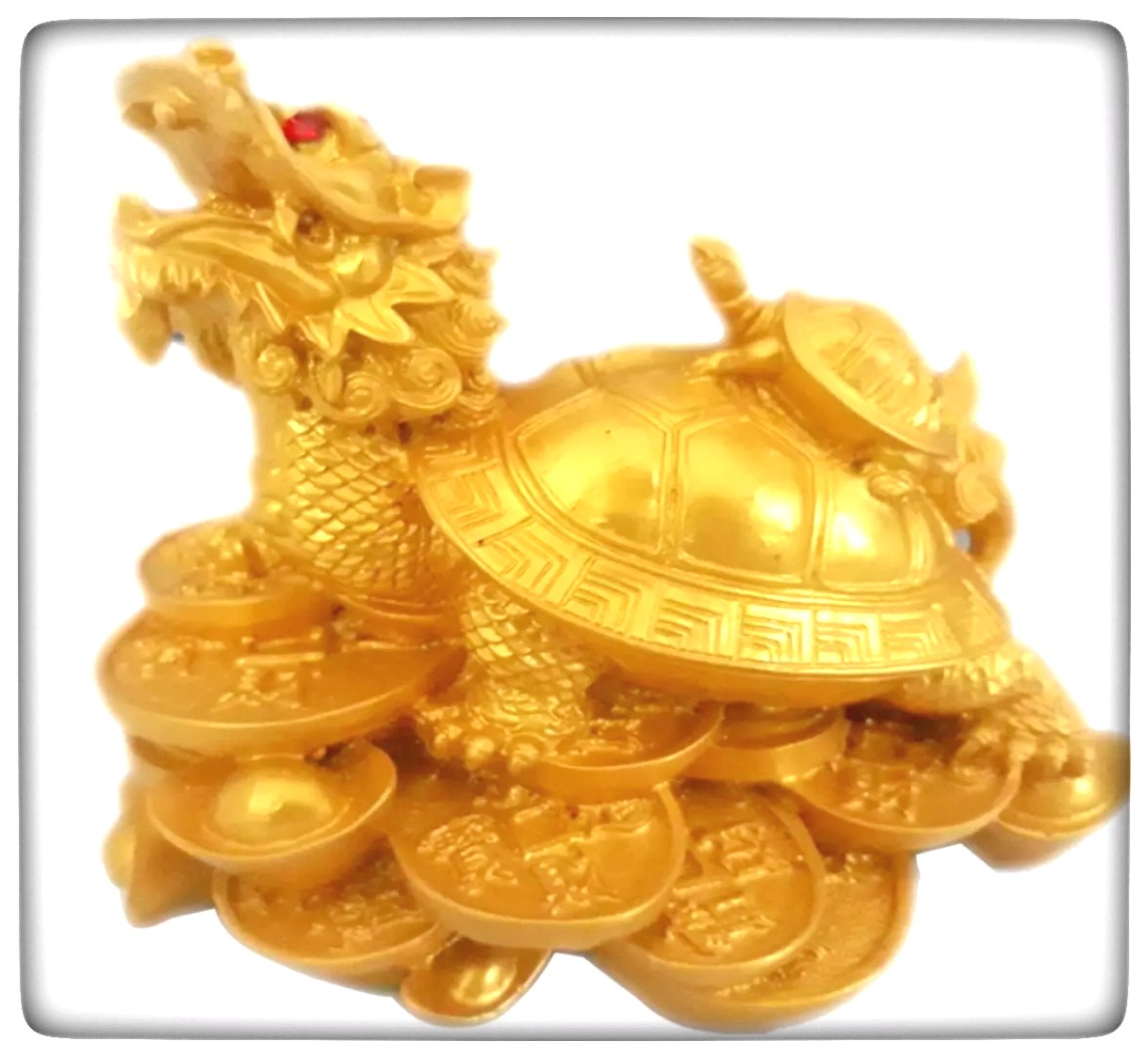 ( FREESHIP- Tặng mã giảm giá 5k) Tượng Rùa hóa đầu rồng cõng con linh vật biểu tượng sức mạnh giàu sang phú quý - BUDDHA SHOP