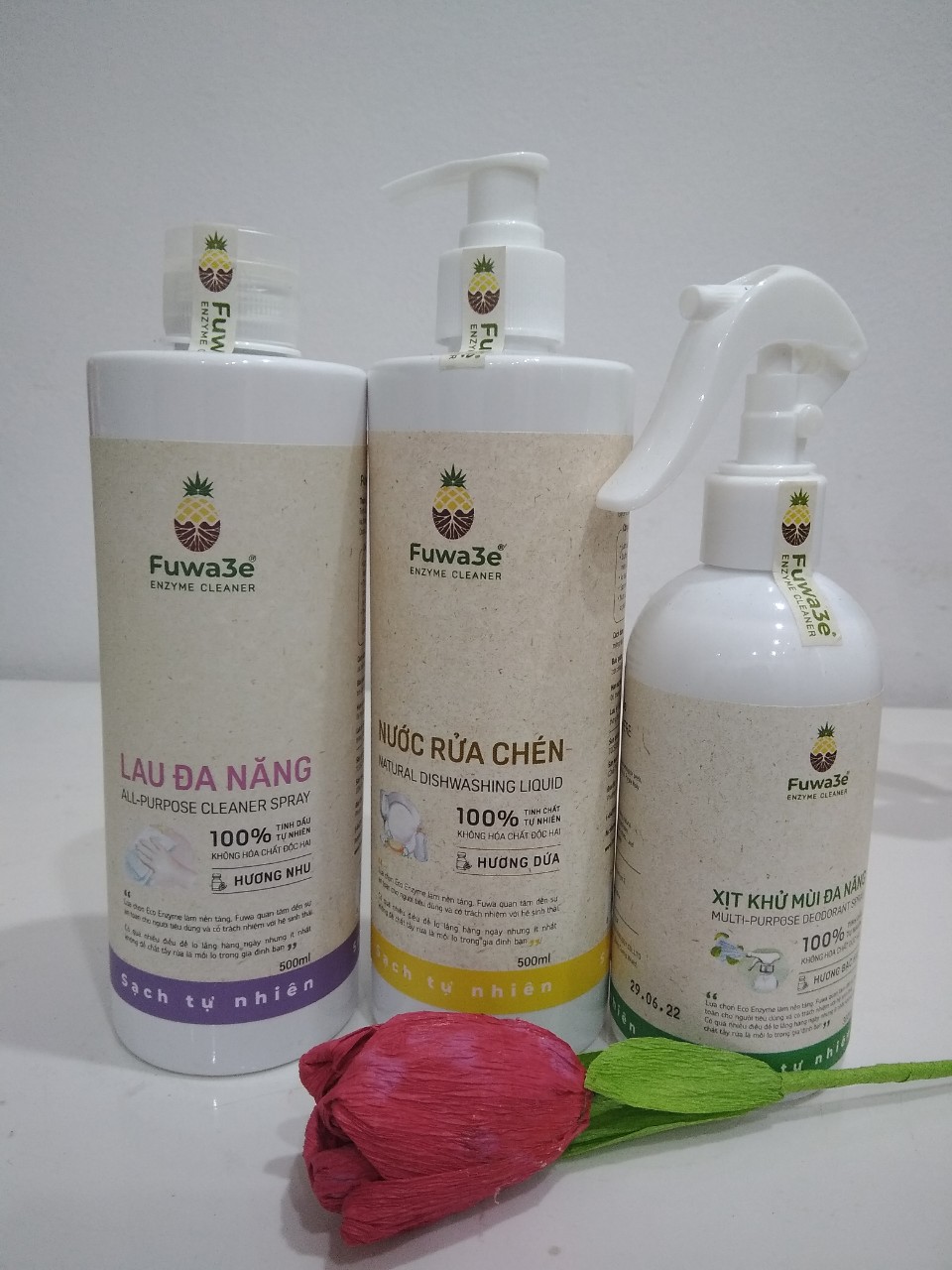 Combo nhà sạch - bộ sản phẩm chăm sóc nhà cửa từ enzym dứa