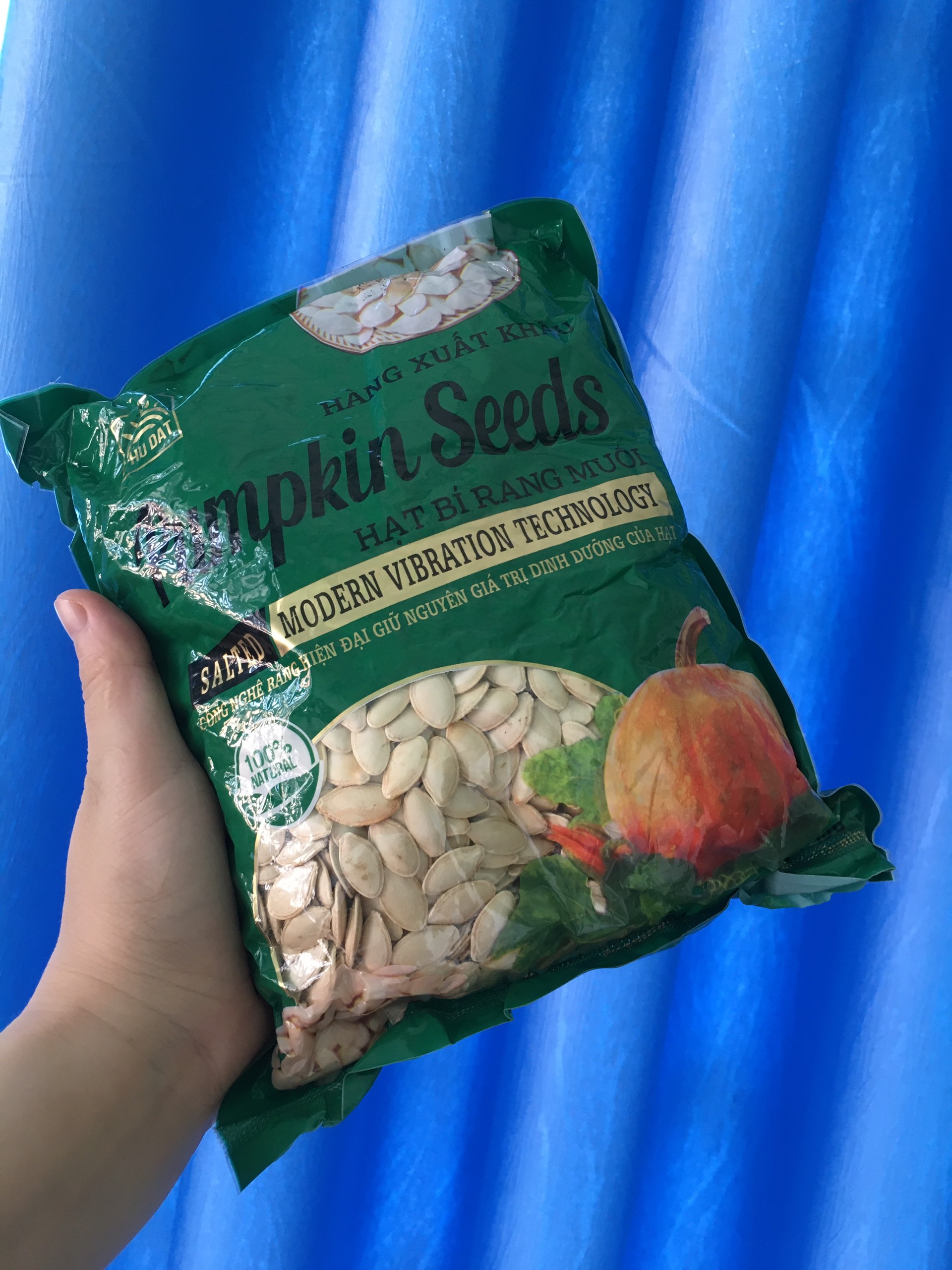 Món ăn ngày Tết 2021 [21 chốt đơn]  Hạt bí sấy khô loại 1  500gr (miễn phí vận chuyển)