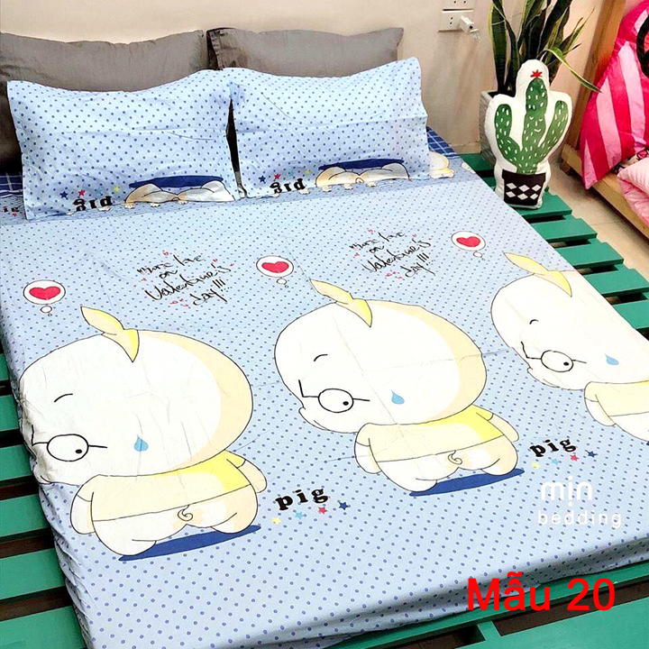 GA CHẢI GIƯỜNG KÈM 2 VỎ GỐI HÌNH LỢN CON NGỘ NGHĨNH