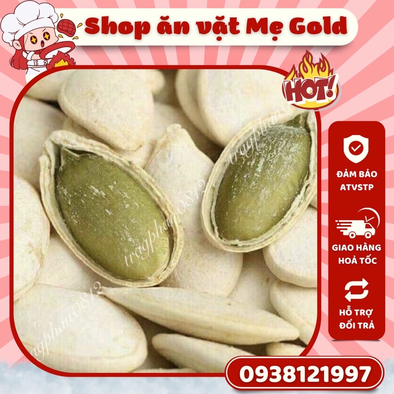 Hạt bí rang thơm giòn, siêu sạch