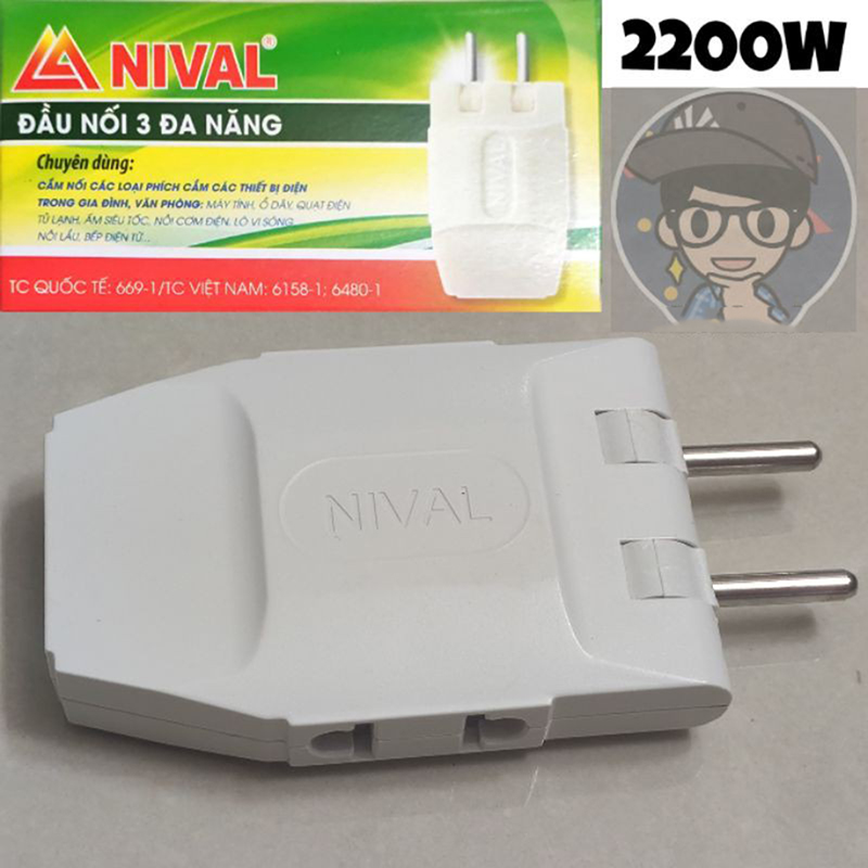 Đầu Chia 3 Chấu Dẹp Nival Tiện Lợi Hàng Việt Nam
