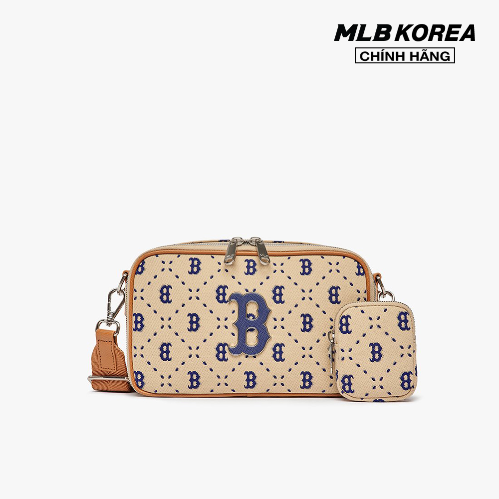 MLB Túi đeo chéo unisex chữ nhật Diamond Monogram Jacquard 3ACRM013N43SAL