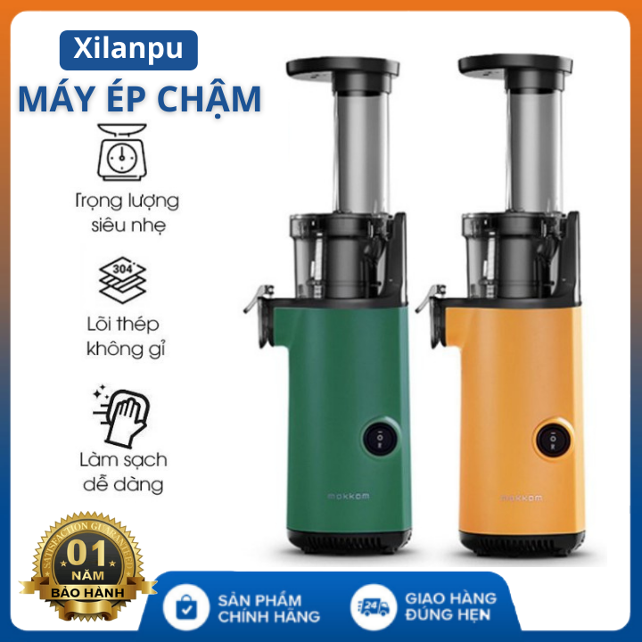 [BẢO HÀNH 12 THÁNG] Máy Ép Chậm Mini Hàng Nội Địa Chính Hãng Xilanpu , Giữ tới 97% vitamin và enzyme trong trái cây , Công nghệ ép chậm mới nhất , Máy ép Hoa quả , máy xay sinh tố , máy ép trái cây