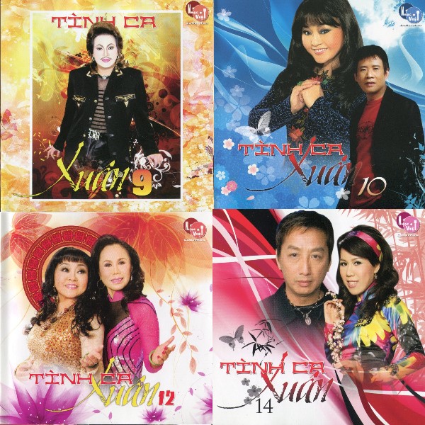 Bộ 4 đĩa cd nhạc xuân - tết /combo số 4