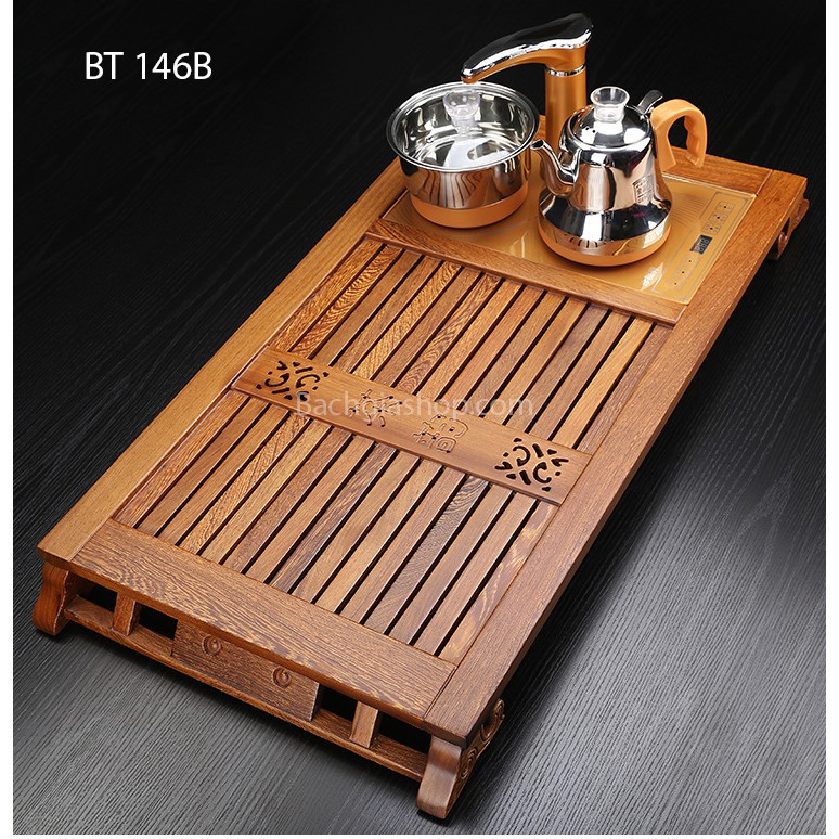 Bàn Trà Gỗ Mun Đuôi Công