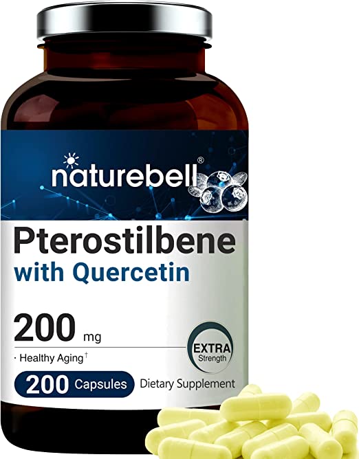 Naturebell Pterostilbene With Quercetin 200mg - Viên uống hỗ trợ trí nhớ