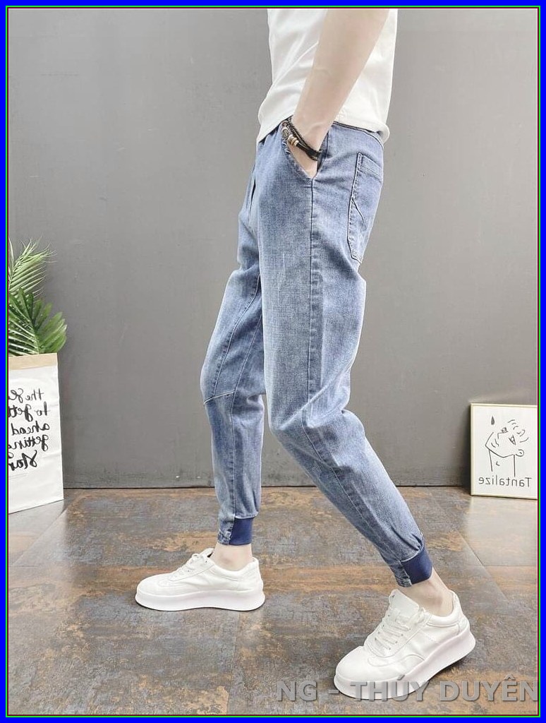 Quần jean nam cao cấp SKIN kiểu ỐNG CÔN BO 1866 không xù lông, không ra màu, chất giãn tốt SZ4-186