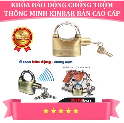 Khóa chống trộm kinbar có tốt không, Khóa Báo Động Chống Trộm Thông Minh Kinbar Bản Cao Cấp, Chống trộm smartkey, Khóa chống trộm cao cấp mỹ - Báo còi tự động khi có trộm - Ưu đãi 50% - Bảo hành uy tín 1 đổi 1 toàn quốc.