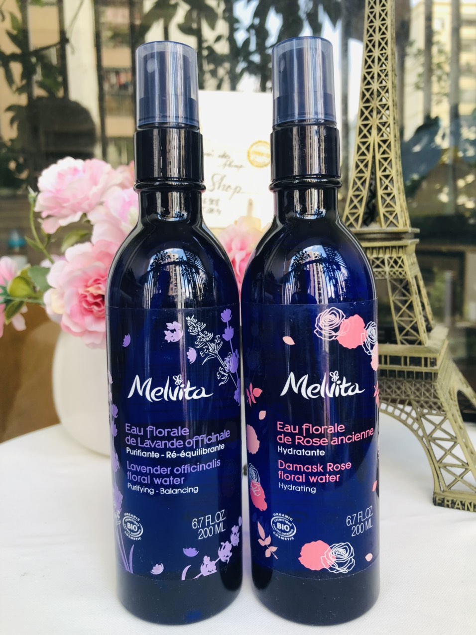 Nước hoa hồng Melvita 200ml nội địa Pháp (Rose và Lavande) dạng xịt