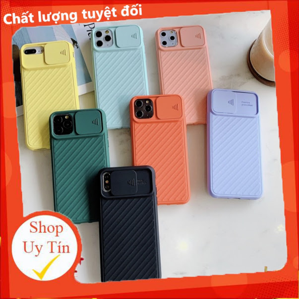 Ốp iphone nắp trượt bảo vệ camera 6plus/6splus/7plus/8plus/X/Xs/Xsmax/11/11promax