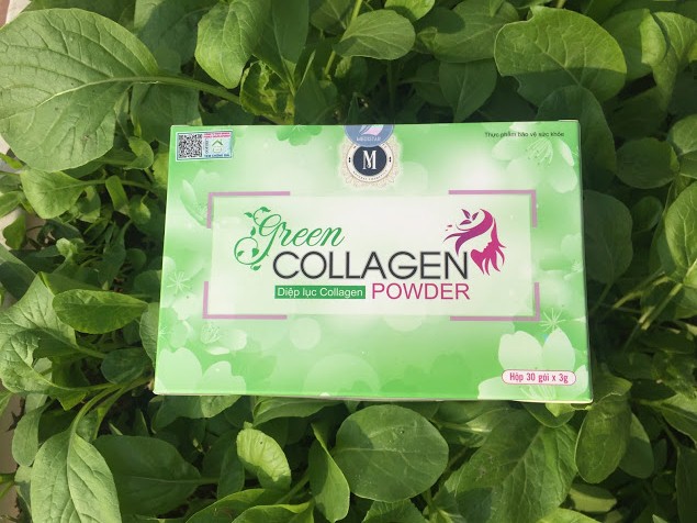 [HCM]Diệp lục collagen 30 gói chính hãng – trẻ hóa làn da giảm thâm nám tàn nhang giảm mụn