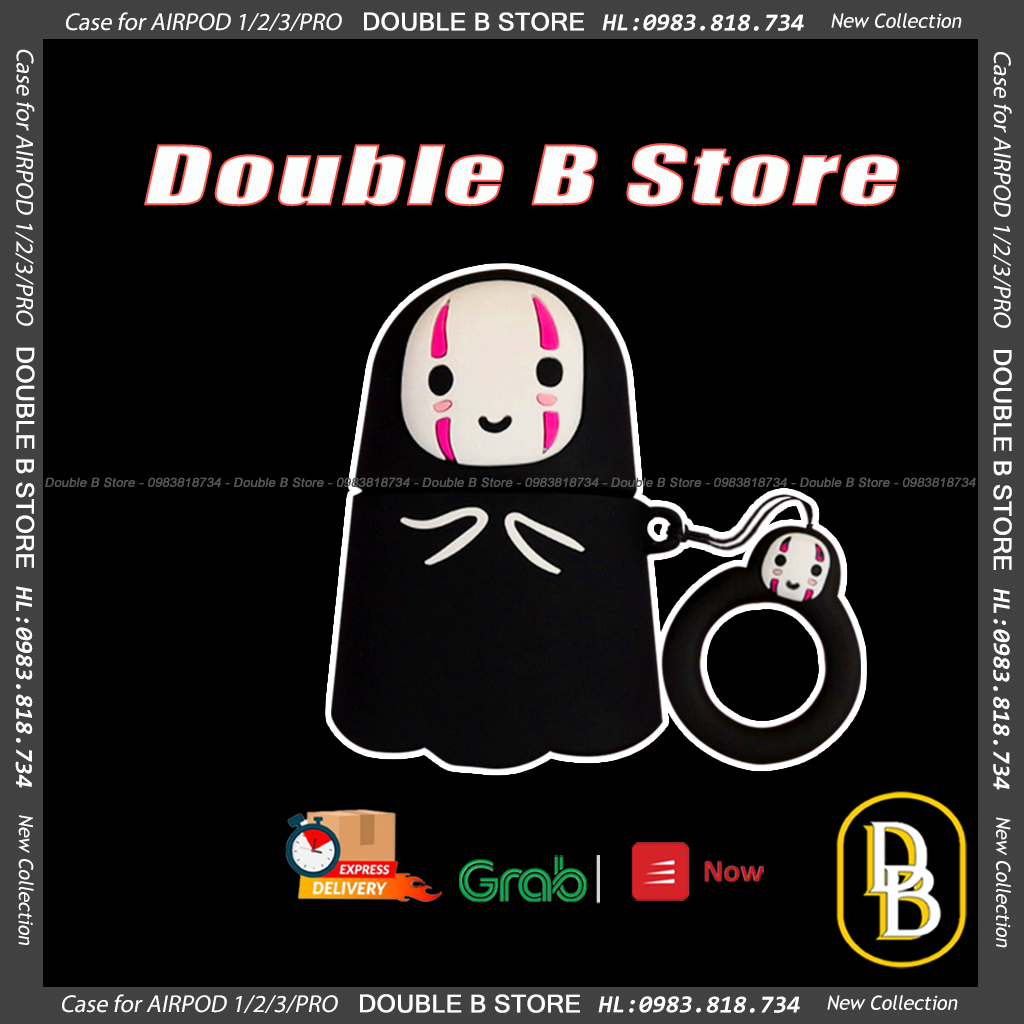 Case airpods 1/2 vô diện - vỏ bảo vệ hộp đựng airpod 1/2 1032CAVD