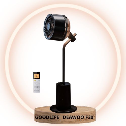 Quạt lưu thông kiêm đèn ngủ lọc khử trùng không khí DEAWOO F30 -12 Tốc độ gió Hẹn -5 Chế độ gió-5 Góc độ xoay trái phải